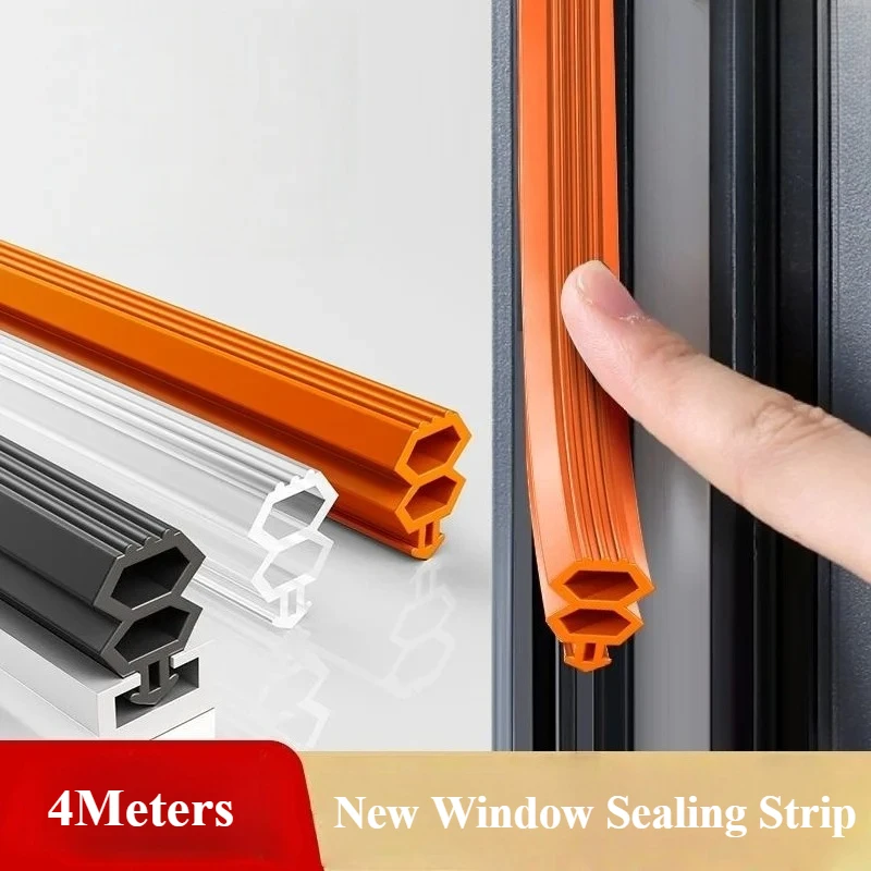 

New Cold Proof Window Seal Strip Card Slot Flexible TPE Bilateral Insulation Weatherstrip Windproof Dustproof Cold Proof Strip
