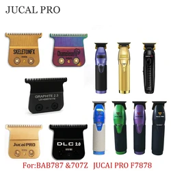 Professional Hair Trimmer JUCAI PRO F787&707Z Carbon Steel Bit DLC Blade Lence Original Replacement High Quality Barber Tools