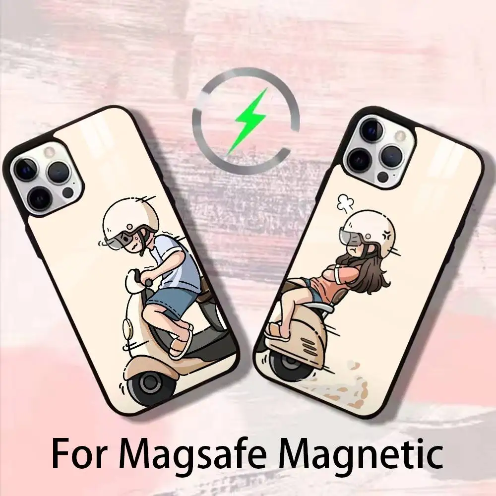 

couple wallpaper Phone Case For iPhone 17,16,15,14,13,12,Plus,Pro,Max For Magsafe Magnetic Wireless Charge