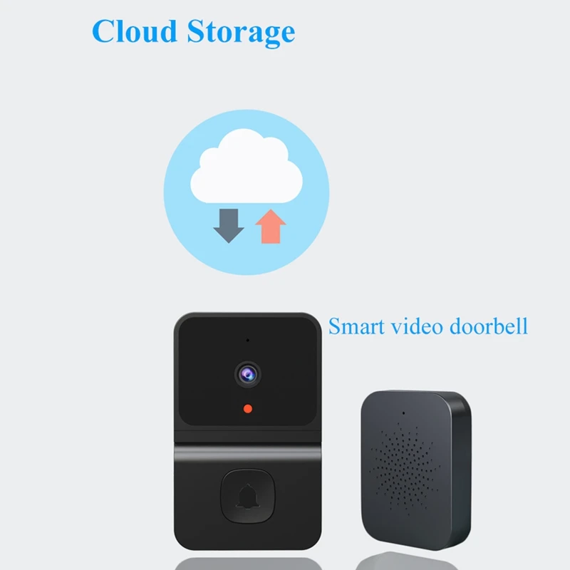 Видео дверной звонок Tuya, камера безопасности дверного звонка с звонком, облачное хранилище, ночное видение, умный видеодверной звонок A