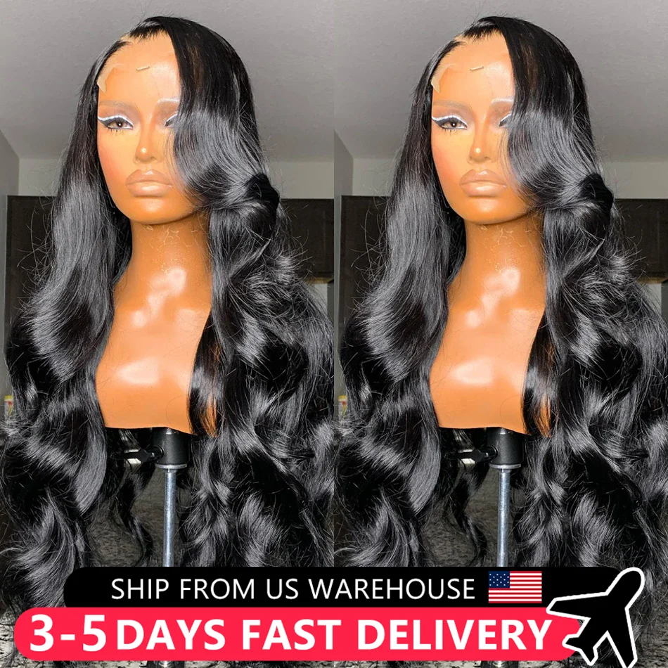 13x4 Body Wave Lace Front 100% Human Hair Wig 180% Indian Remy 13x6 Transparent Hd Lace Frontal Wig Lace Closure Wig For Women