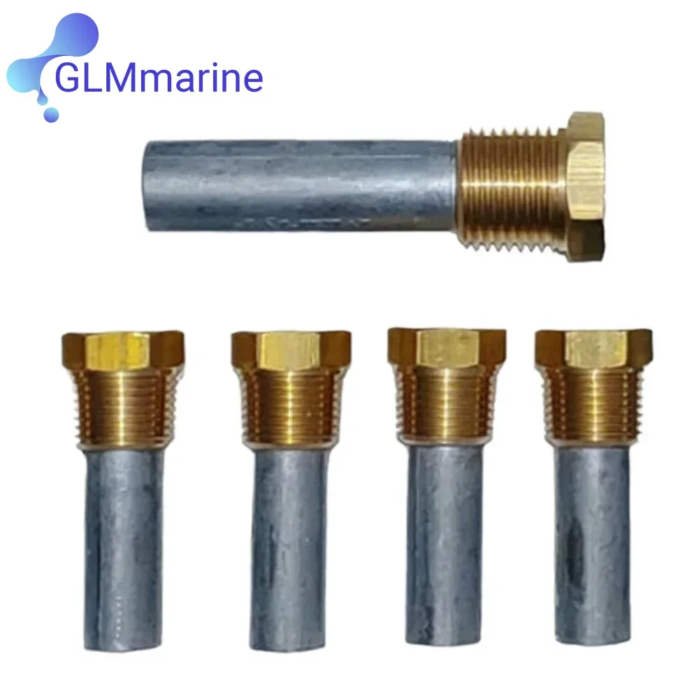 Pencil Anode Kit For Yanmar 4LHA-HTE 6LP 6LY 6LPA-STP 6LPA-STZP 119574-18790 Oil Cooler zincs Marine 119574-4415 119773-92600