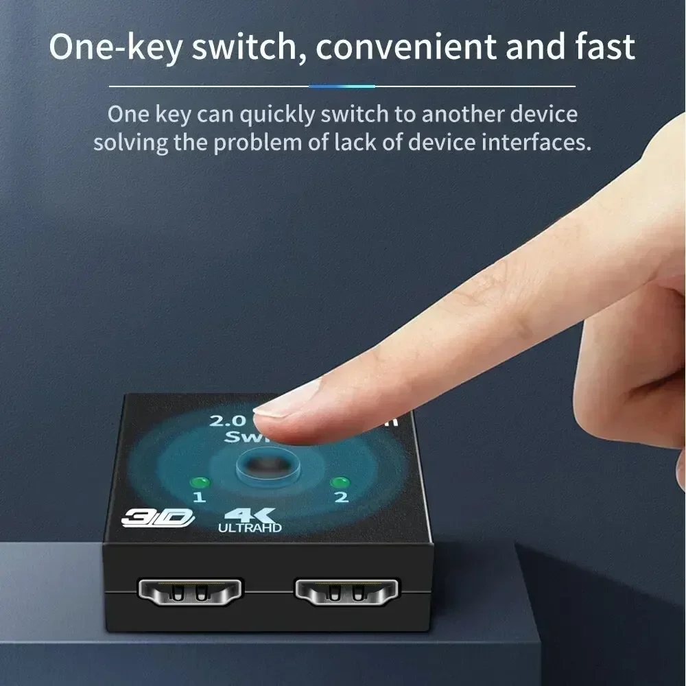 MZX Bi-Direction 1x2 2x1 HDTV Switch 4K HDMI-Compatible Switcher KVM Splitter Adapter Converter Monitor Laptop PC Accessories view 3