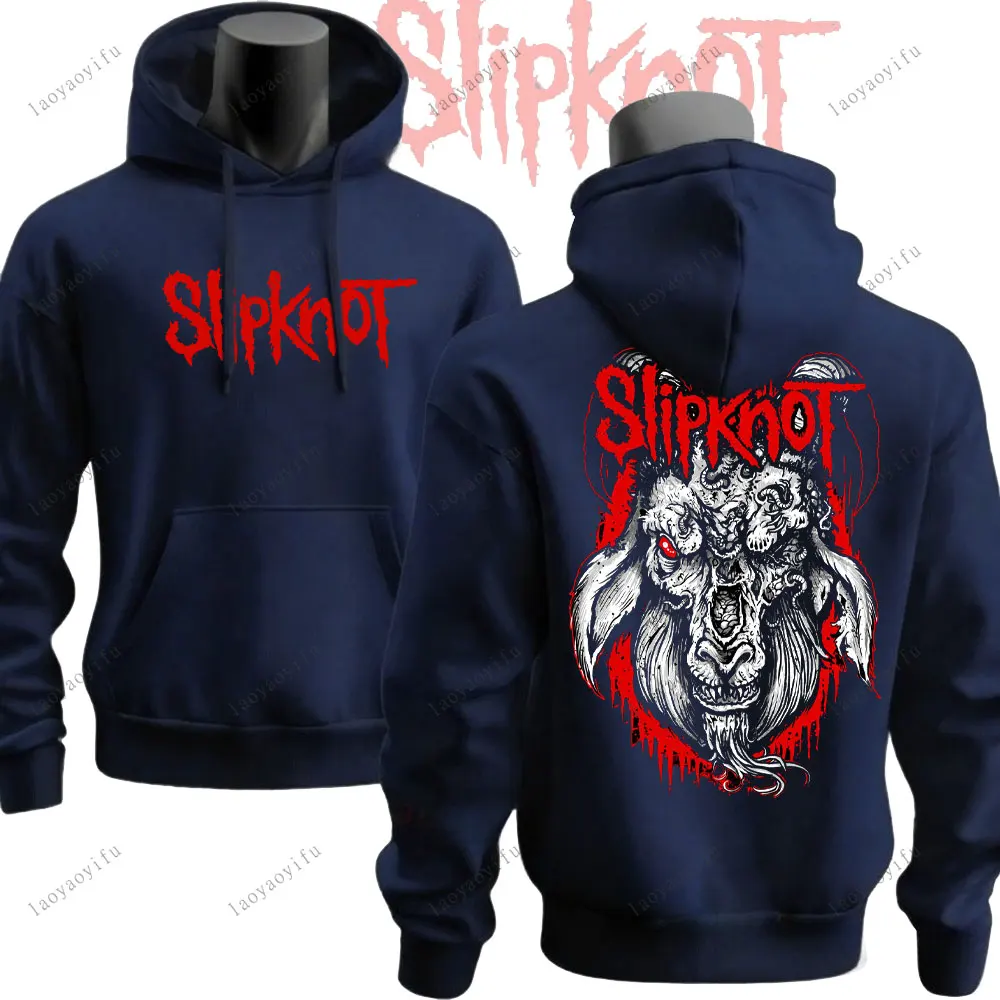 Prepare for Hell Tour Hoodies Heavy Metal  Sweatshirts Man Rock Band Pullover Men Slipknots 2-Sided Print Clothes Men Clothing