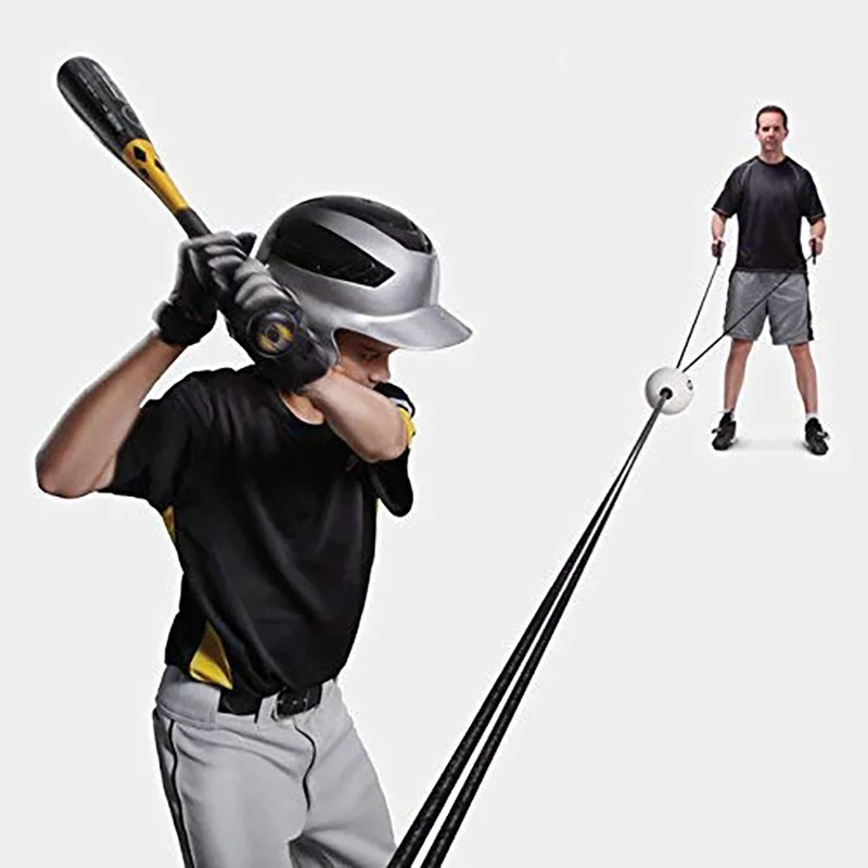 Baseball Batting Trainer Portable PU Swing Training Device Practice Tool Baseball Training Accessories For Beginner