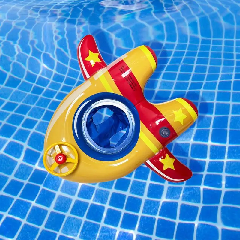 Inflatable Swimming Ring With Float Sea Swim Rings For Pool Toddler Newborn Rocket And Steering Wheel Design Swimming Ring