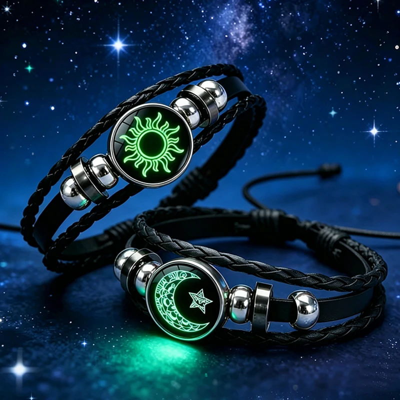 2Pcs Glow in the Dark Sun Moon - đánh giá và giá Snap Fastener Set