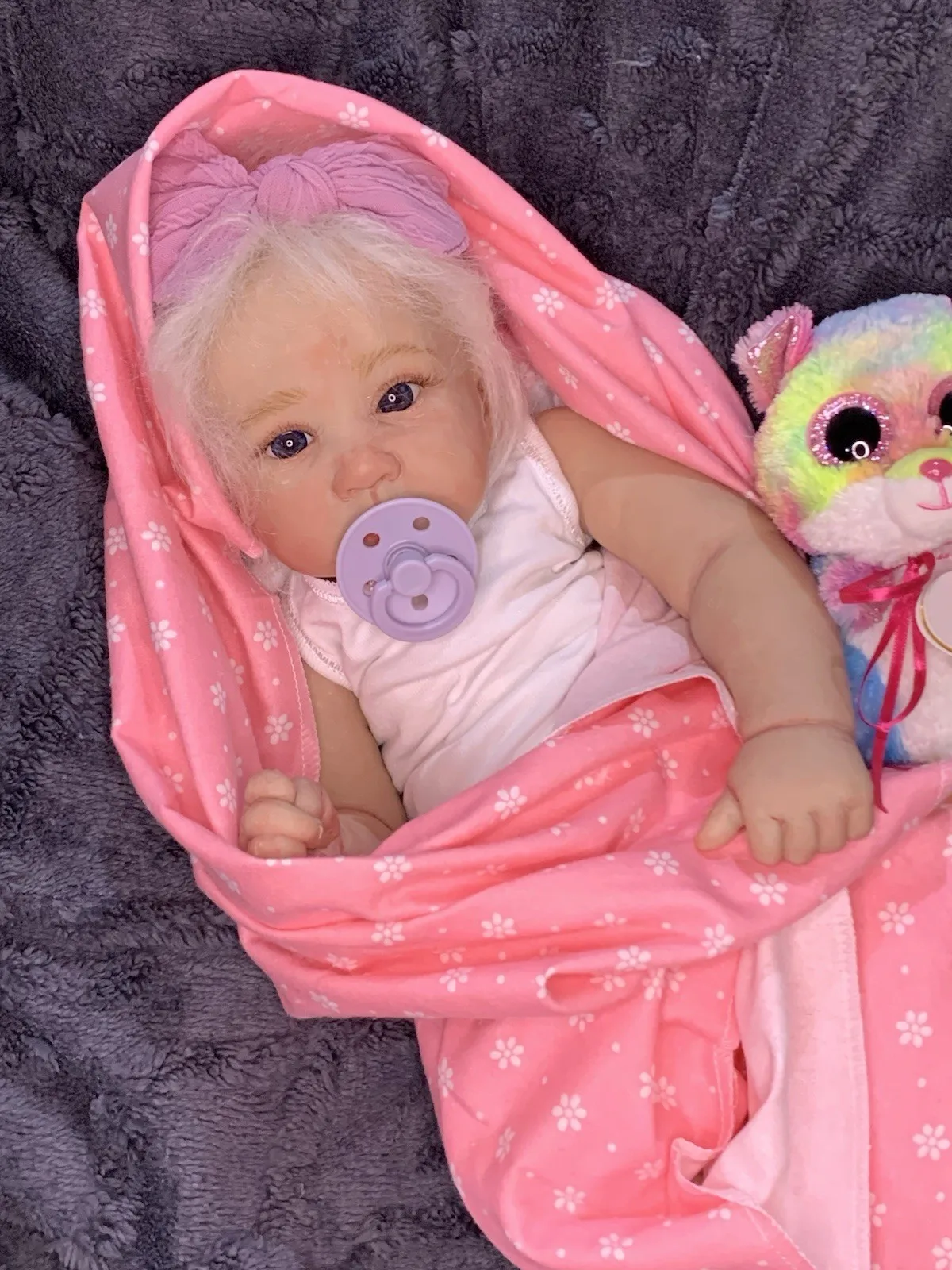 20inches Sweet Reborn Baby GIRL Doll  Piper By Andrea Arcello COMPLETED