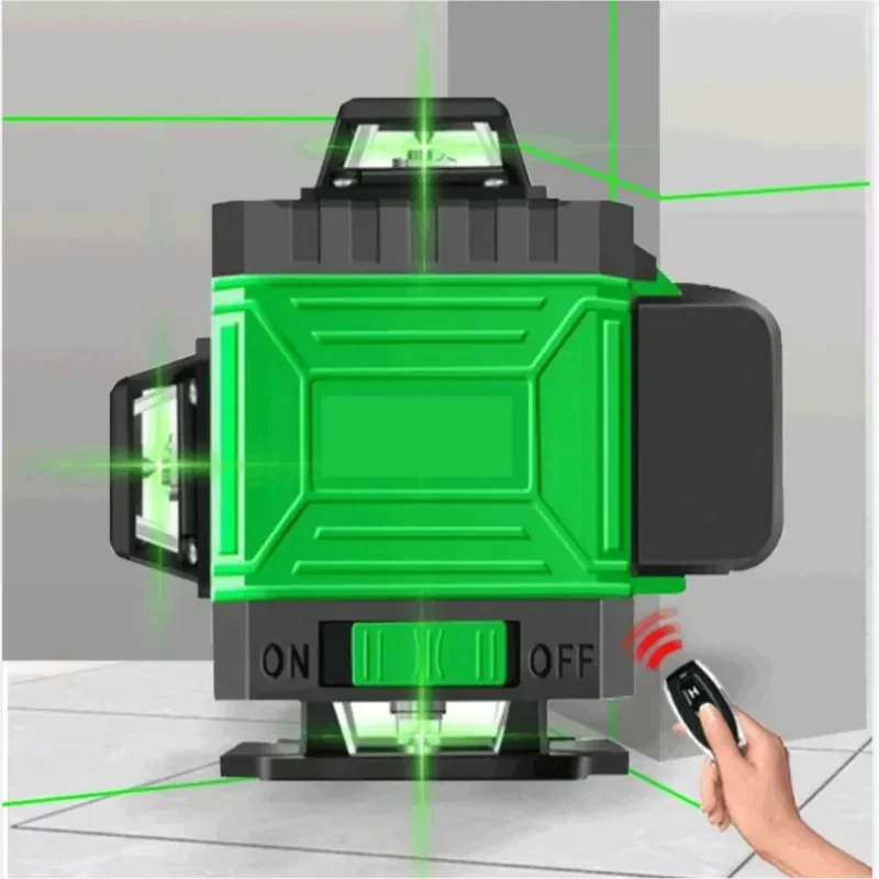 4D 16Lines Laser Level Green Line Self-Leveling 360 Horizontal And Vertical Super Powerful Green Beam High-precision Laser Level