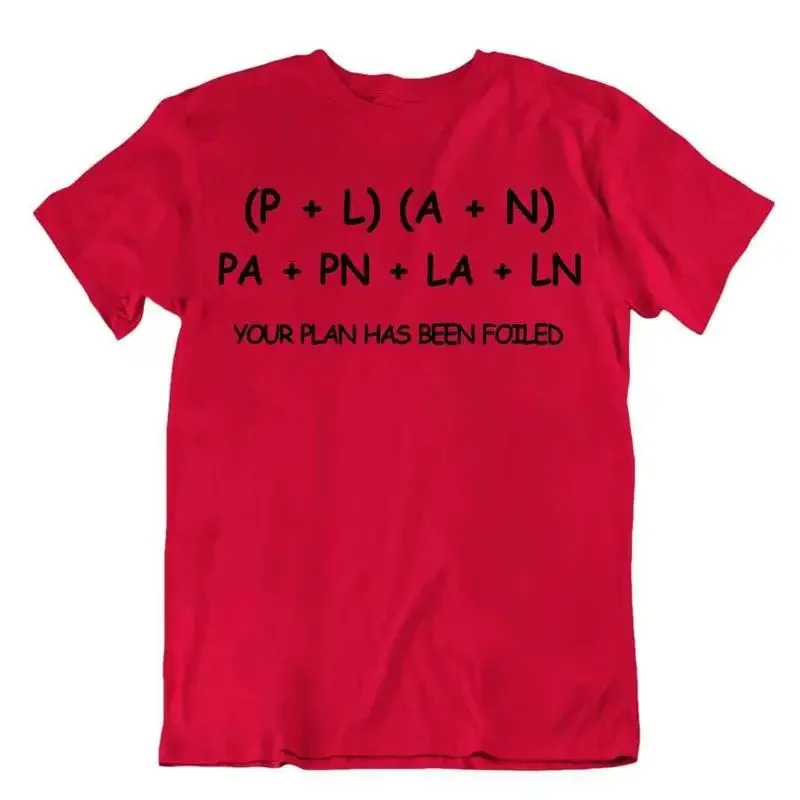 Your Plan Has Been Foiled T Shirt Mathematics Pun Tee Algebra Fun T Shirt