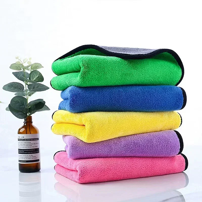 1-5PCS Car Drying Towel Microfiber Super Absorbent Car Towel Cleaning Wash Cloth Professional Detailing Car Care Home Cleaning