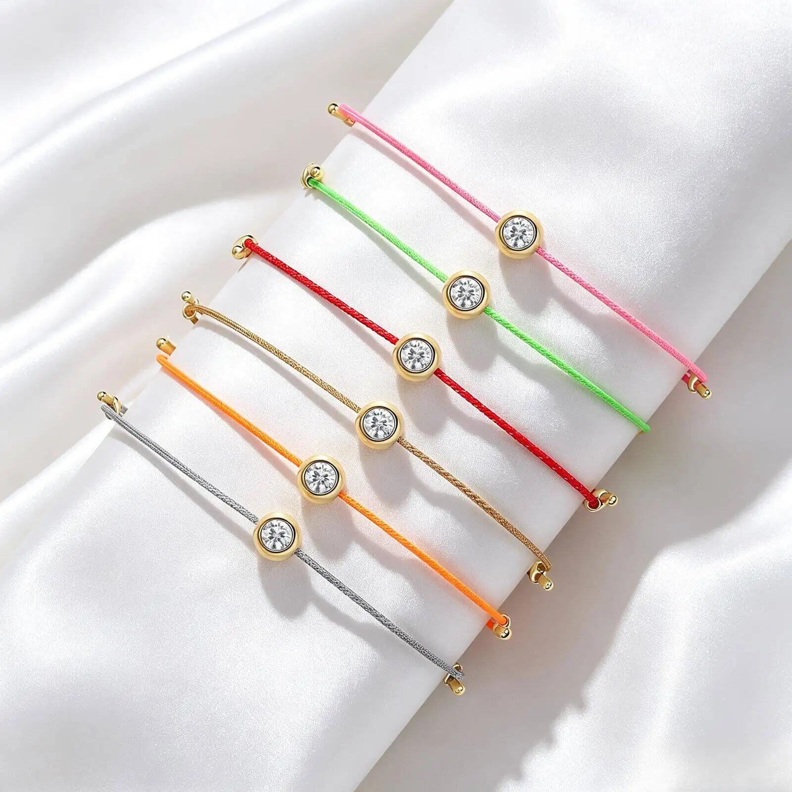 SG D Color VVS1 Moissanit-Armband, GRA-zertifiziert, 0,3 Karat Labordiamant, verstellbares Armband in 6 Farben, eleganter Schmuck für Damen – Detail 5