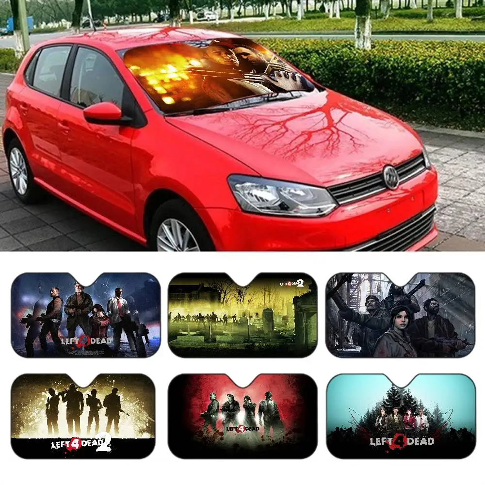 Action Game L-Left 4 Dead Car Solar Protection Heated Windshield Sunshade Car Window Windscreen Cover Sun Shade Auto Sun Visor