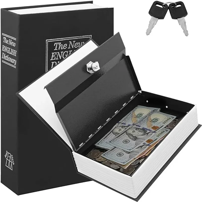 Creative Dictionary Book Money Boxes Piggy Bank With Lock Hidden Secret Security Safe Lock Cash Coin Storage Box Deposit Box