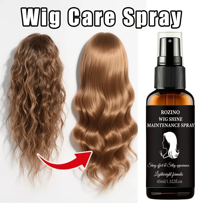 Rozino Wig Shine and Smoothness Maintenance Spray, Imported from Spain, Contains Softening and Nourishing Ingredients, Instantly Enhances the Shine of the Wig Surface, Makes Hair Strands Smooth to the Touch, Lightweigh