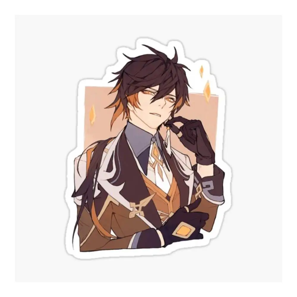 Portraits Of Zhongli Sticker Motorcycle Bumper Trunk Laptop Window Vinyl Decals High Quality Car Decoration