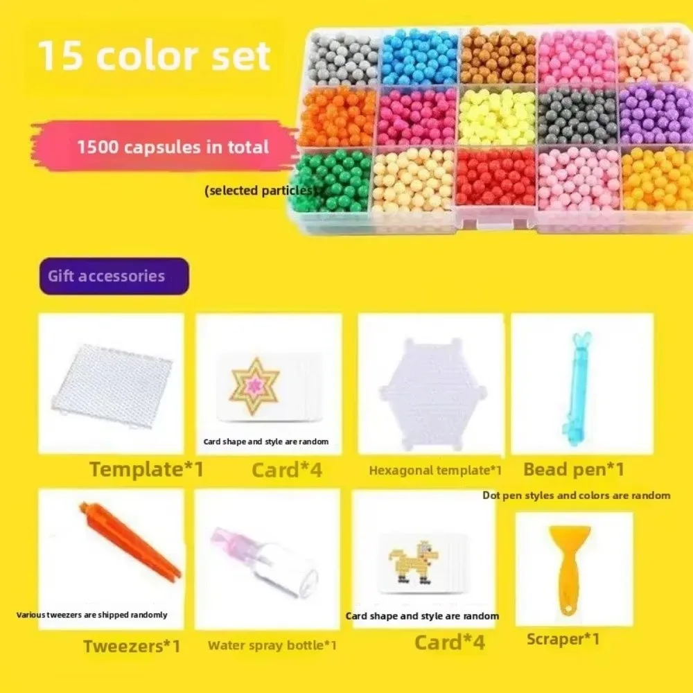 Handmade Magic Beads Set No Ironing Melts When Exposed To Water Water Mist Magic Beads 5mm DIY Water Spray Magic Beads