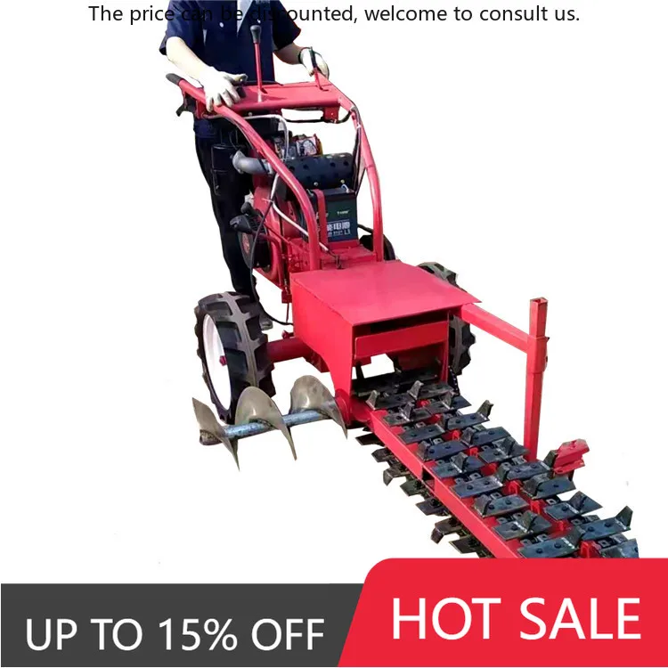 15HP Chain Trencher Price Farm Mini Dual Track Chain Hand Held Trenching Machine