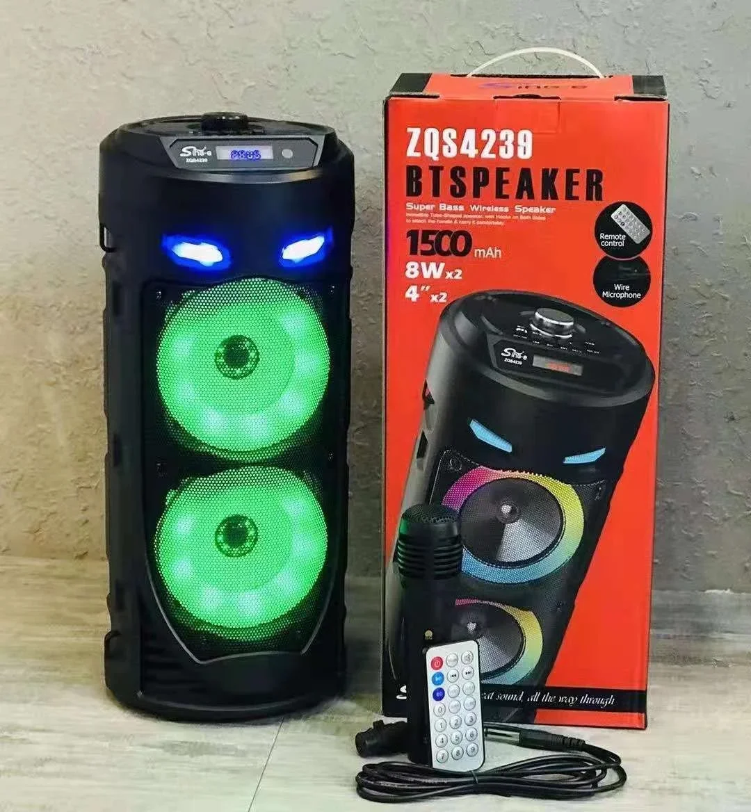 ZQS4239 diskon besar 8 inci gigi biru termurah Audio portabel Speaker Studio gigi biru untuk dijual