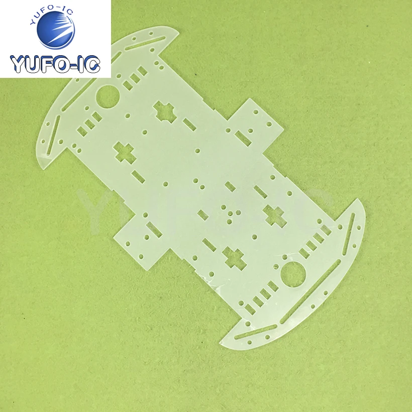 Free Ship 1PCS Smart Car Chassis 4WD Bottom Plate 4 Wheels Good Quality Single Piece Price x-0.12 image 4