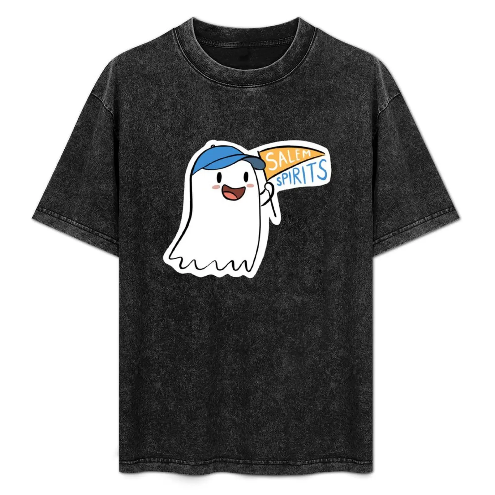 

Salem College Spirits mascot T-Shirt Large Size Loose Casual Tee