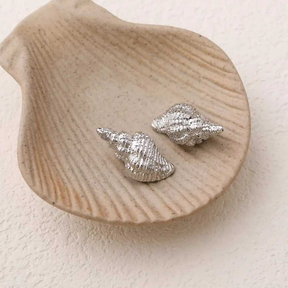 Breloques en forme de conque délicate, 4 pièces, boucles d'oreilles, fabrication de bijoux, fournitures de boucles d'oreilles, bricolage en laiton plaqué or 14 carats, accessoires