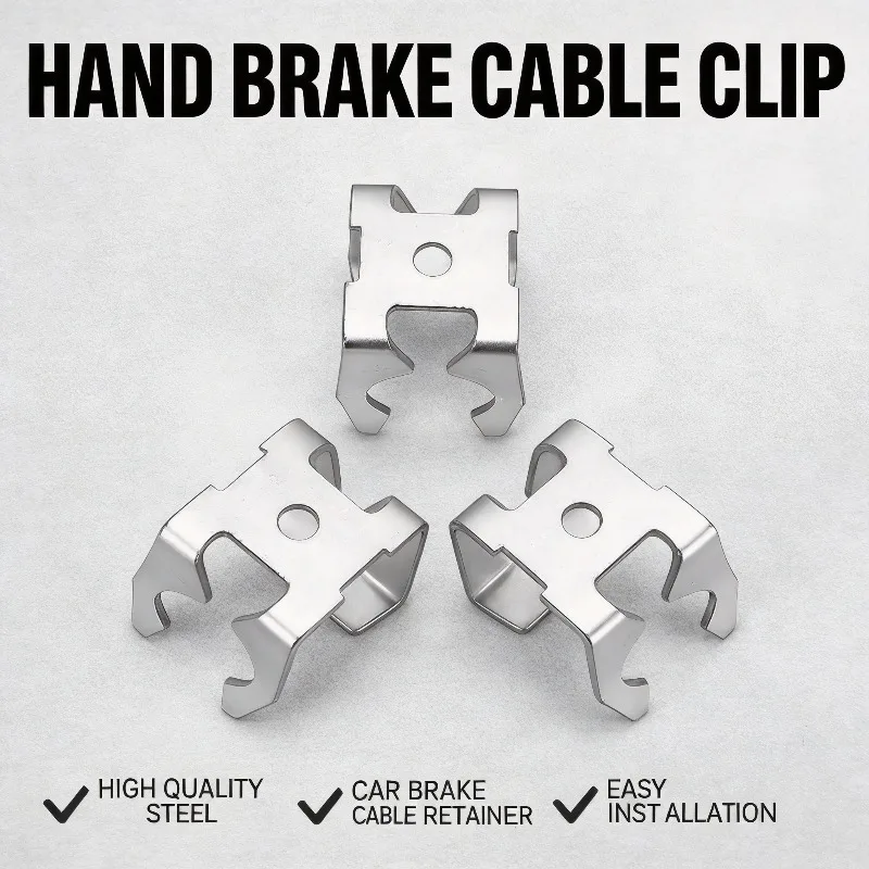 Anti Deform Wearproof Spring Clip Brake Cable Retainer Simple Installation Auto Replacements for 1999-2010 General Vehicle Parts
