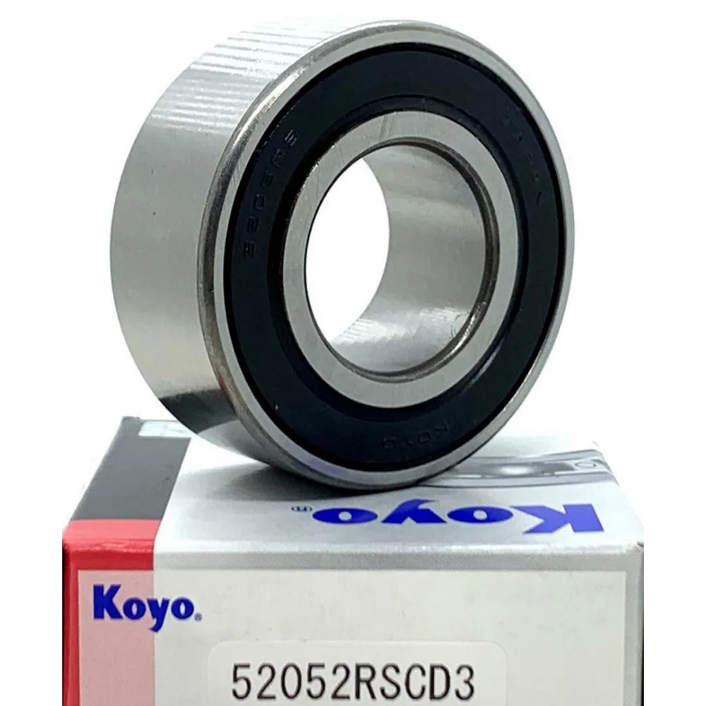 KOYO 5205 2RS C3 ANGULAR CONTACT BALL BEARING, RUBBER SEALED 25x52x20.6mm.