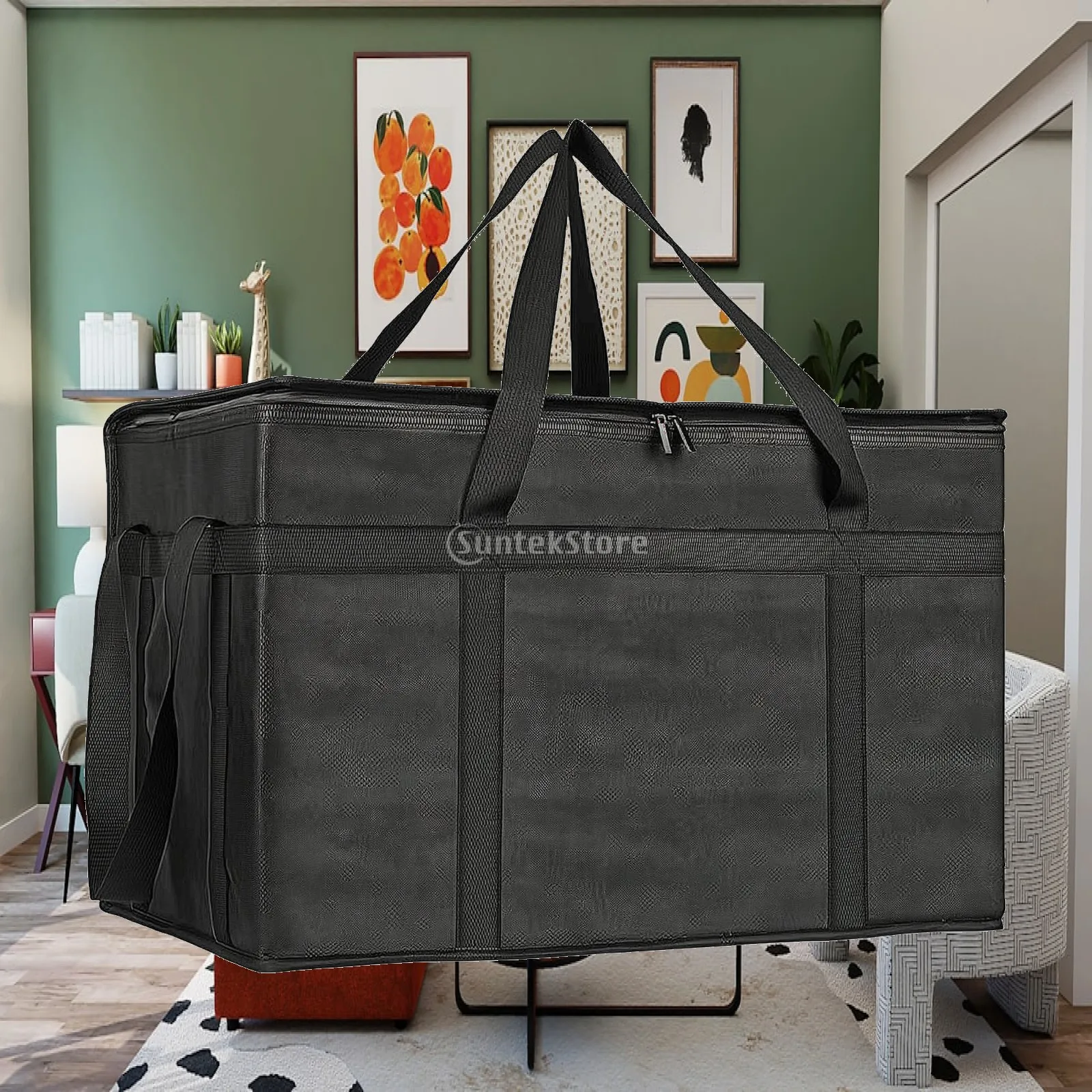 Multi Layer Insulated Cooler Carrier Bag for Camping Picnic Thermal Food Transport Waterproof Foldable Cold Storage Tote