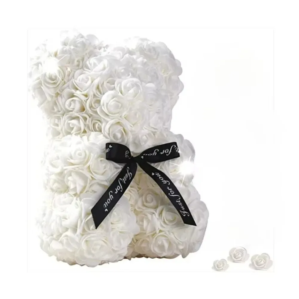 Künstliche Blume Ewige Rose Teddybär für 520 Muttertag Geburtstag Valentinstag Jubiläum Geschenke & Dekorationen – Detail 6
