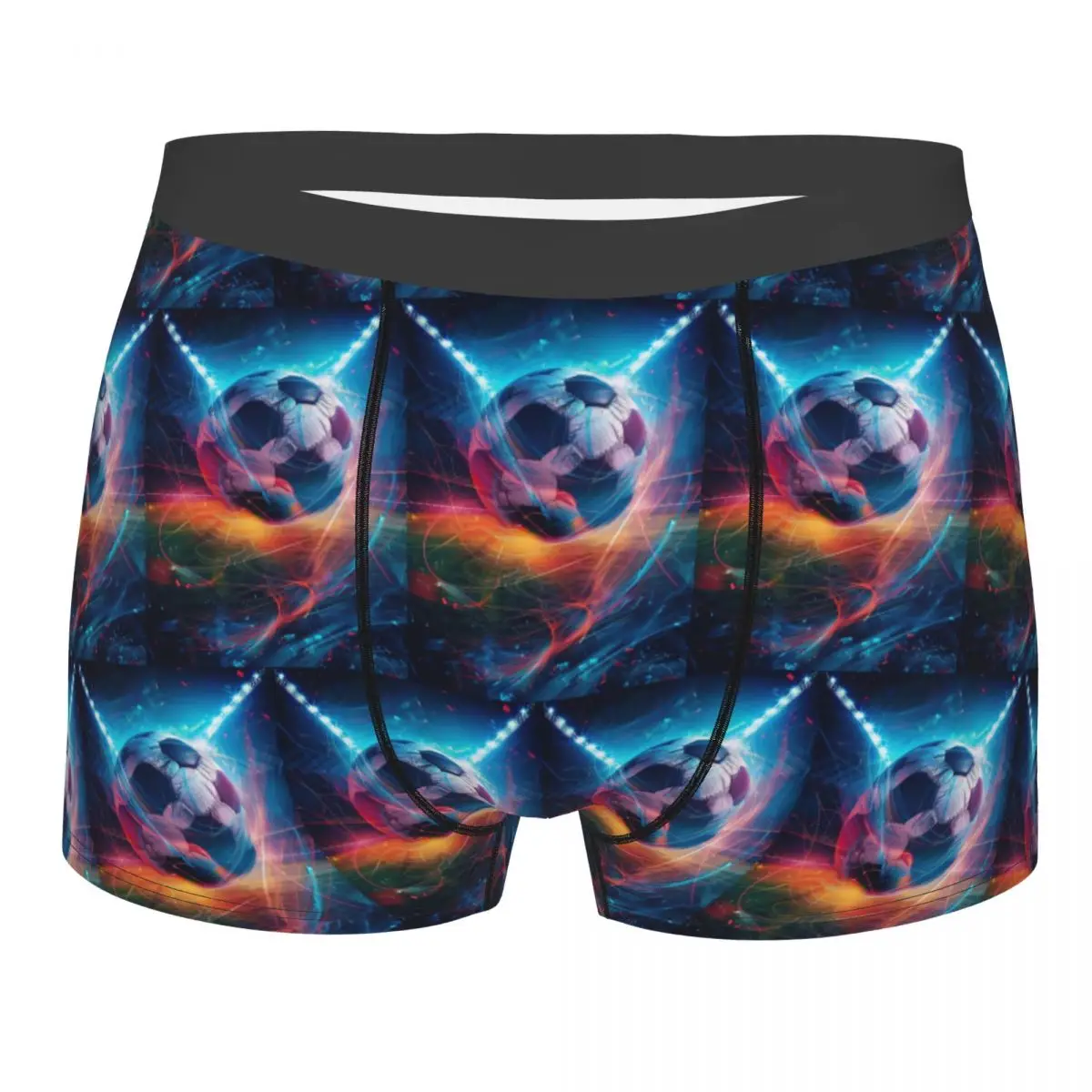 Boxer Underpants Shorts Football Soccer Panties Male Ventilate Underwear for Homme Man Boyfriend Gift