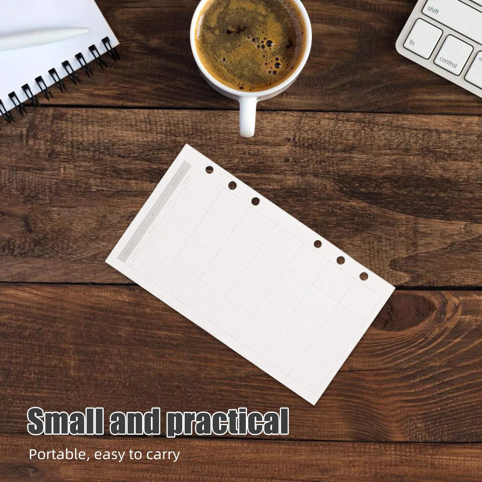 

Набор из 3-х недатированных сменных блоков для еженедельного планировщика формата А6, 6-дырочные перфорированные листы, гибкая бумага для планирования, минималистичный дизайн, для блокнота