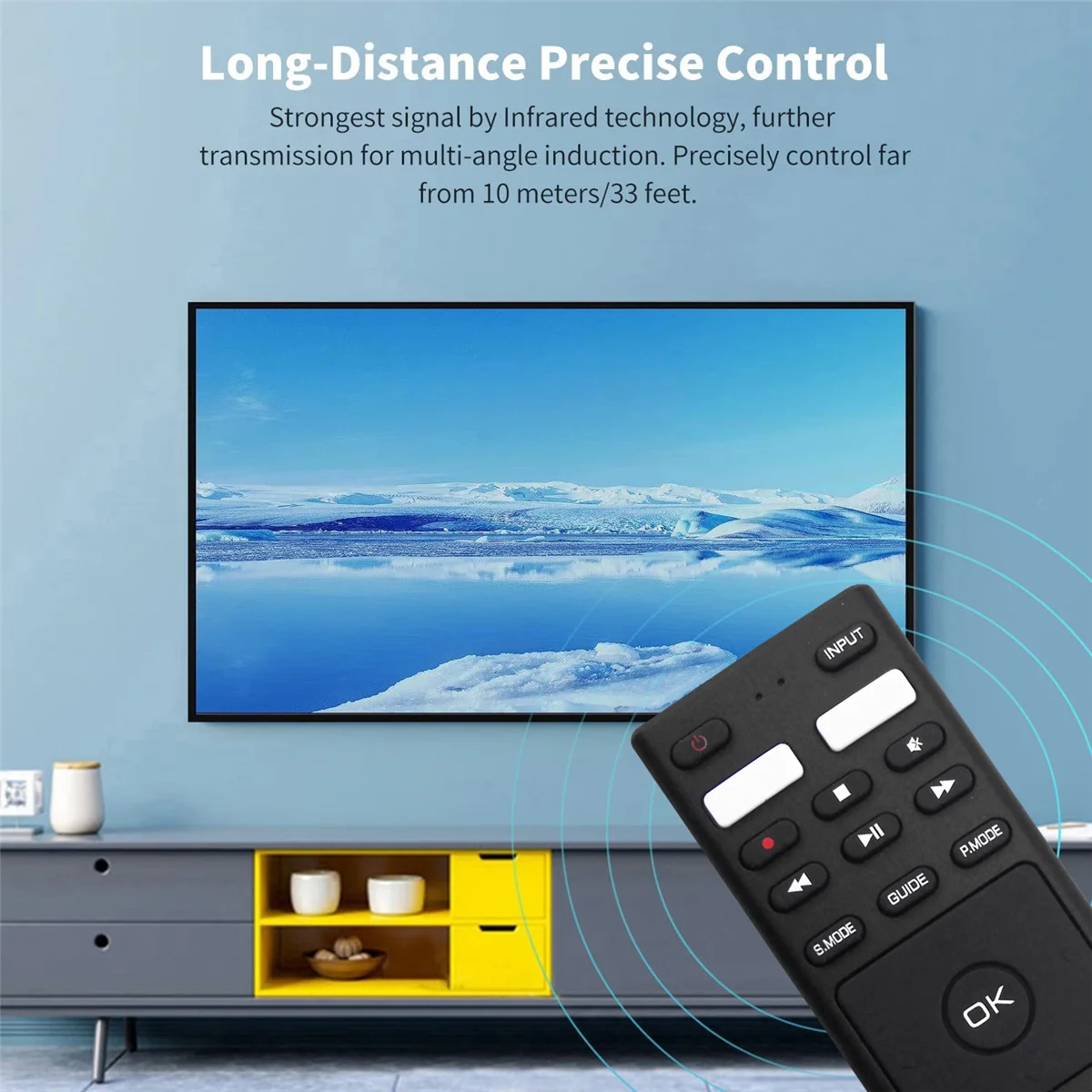 ¡Ventas! Reemplace el control remoto RM-C3363 para el televisor LED JVC RM-C3363 LT-32KB208