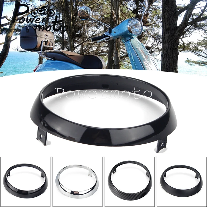 4Color Motorcycle Scooter Front Light Headlight Frame Headlamp Rim Ring Cover Protection For Primavera 125 150cc 2takt 4T 2V 4V