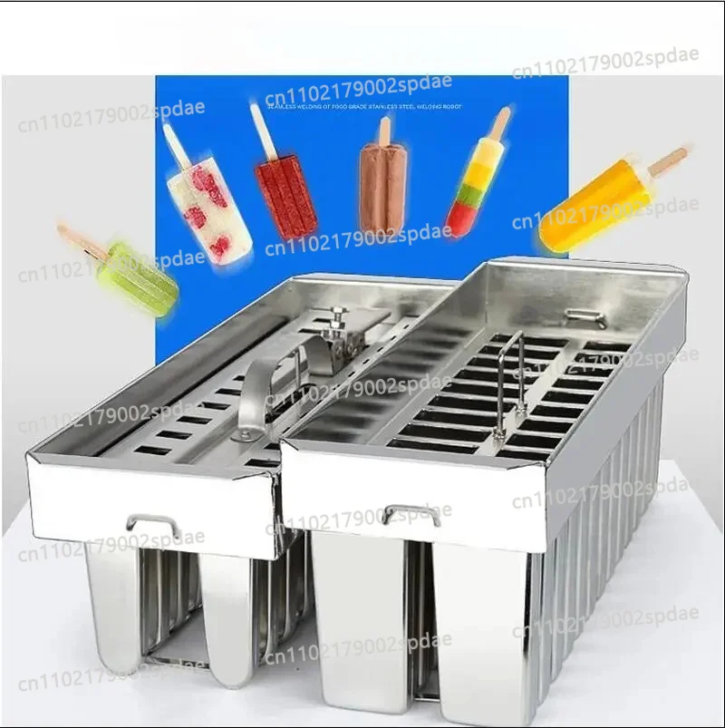 Stable 304 Stainless Steel Popsicle Mold 28 Cavities Mexico Paleta Ice Cream Making Tool
