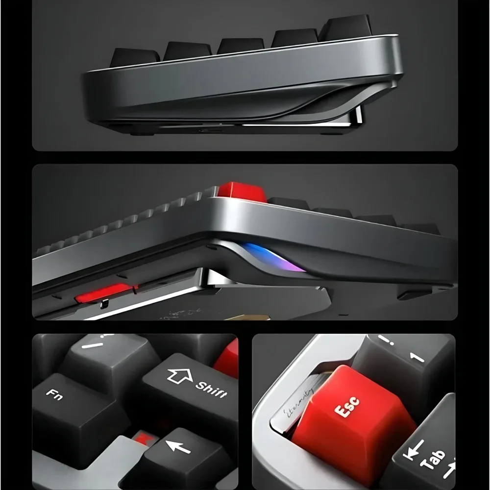 Keyverse ET65 لوحة المفاتيح المغناطيسية سبائك الألومنيوم 0.005mmRT الزناد السريع RGB E-sports Gamer لوحات المفاتيح مخصصة 8k ملحقات الألعاب #6