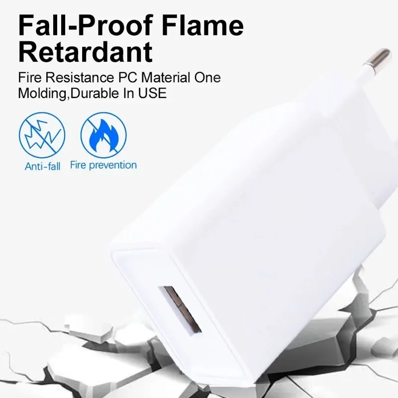 1-5Pcs Universal EU Plug Travel USB Wall Charger 5V2A 1A Power Adapter USB-A Phone Charging for Samsung IPhone IPad Xiaomi Huwei - náhled 4