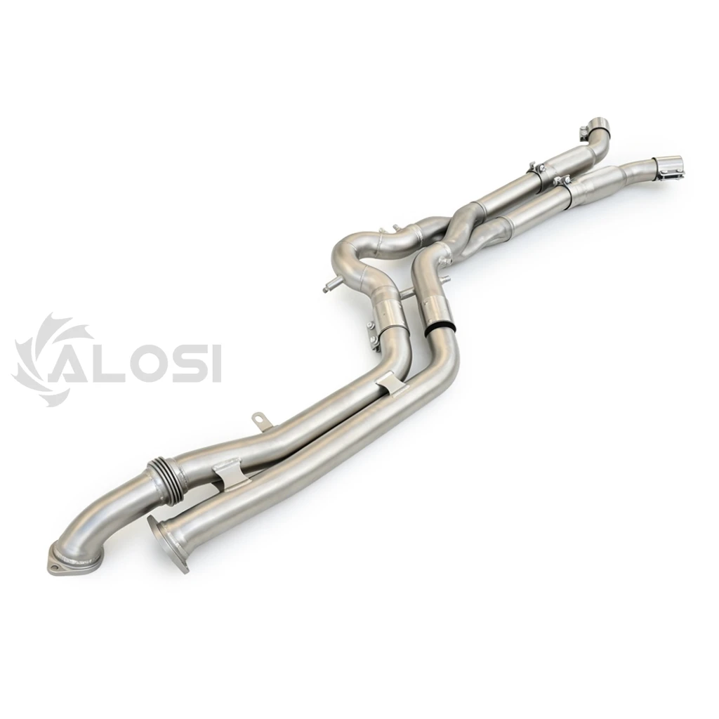 Tuyau d'échappement intermédiaire haute performance en forme de Z à longueur égale avec résonateur pour BMW G80 M3/G81 M3 Touring/G82 M4/G87 M2 S58