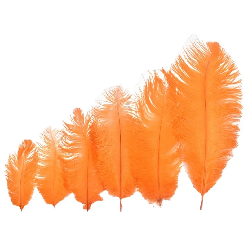 Orangefarbene Straußenfeder-Dekoration 15-70cm/6-28" Große Dekorative Straußenfedern Tischdekoration Hochzeitszubehör Dekoration – Detail 7