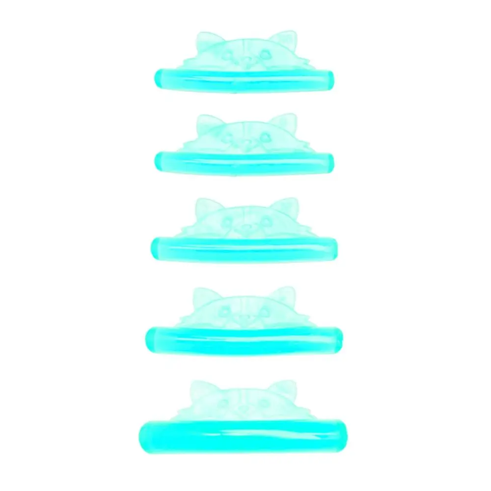 5 أزواج أدوات قضيب رمش تمديد منصات السيليكون ذاتية اللصق قابلة لإعادة الاستخدام القط شكل لاش رفع بيرم الوسادة رمش تمديد #2