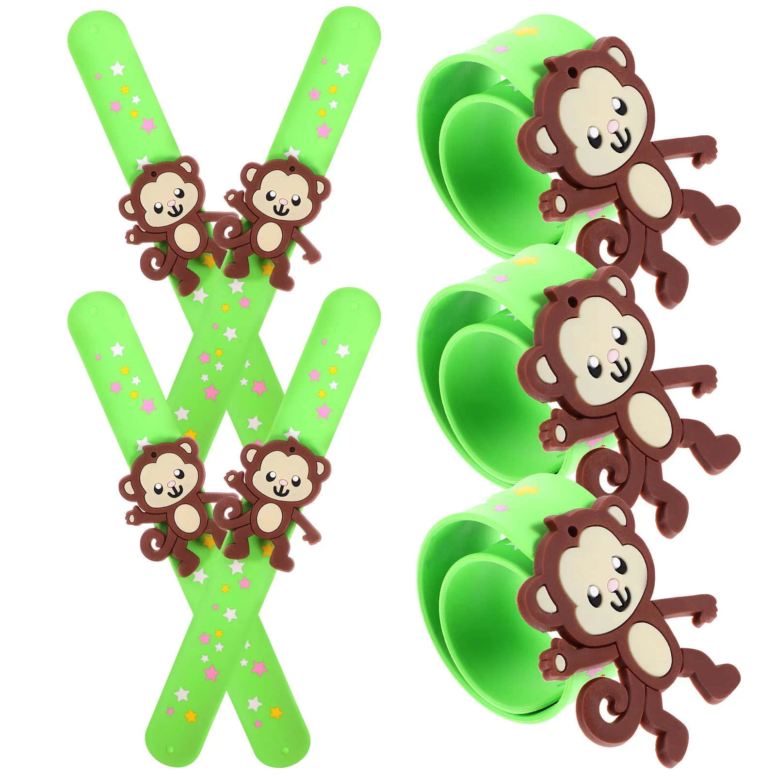 Monkey Children Party Favor Slap Bands Kids Plaything Funny Bracelet Circle Bracelets