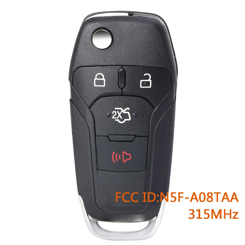 KEYECU N5F-A08TAA Remote Key Fob for Ford Fusion 2013 2014 2015 2016 3248-A08TAA 164-R7986 315MHz ID49 Chip