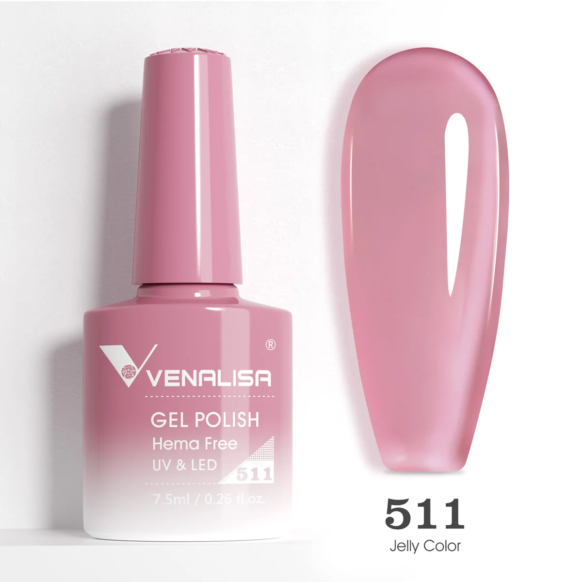 VENALISA 7.5ml Nagelgel Polish VIP5 HEMA Gratis Semi Permanente Losweken UV LED Nagelgel Vernis Volledige dekking Nagelgel Lak