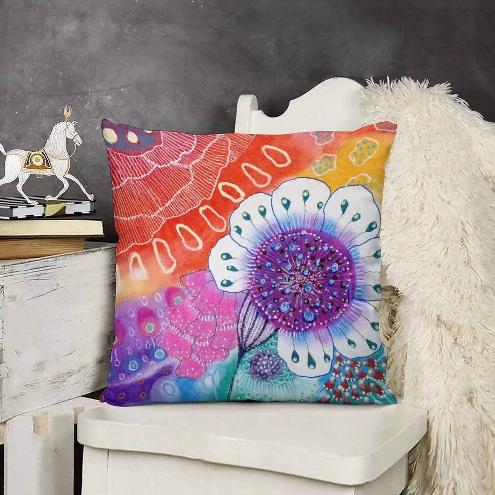 

Flowers Throw Pillow pillowcases for sofa cushions pillow pillowcase pillow
