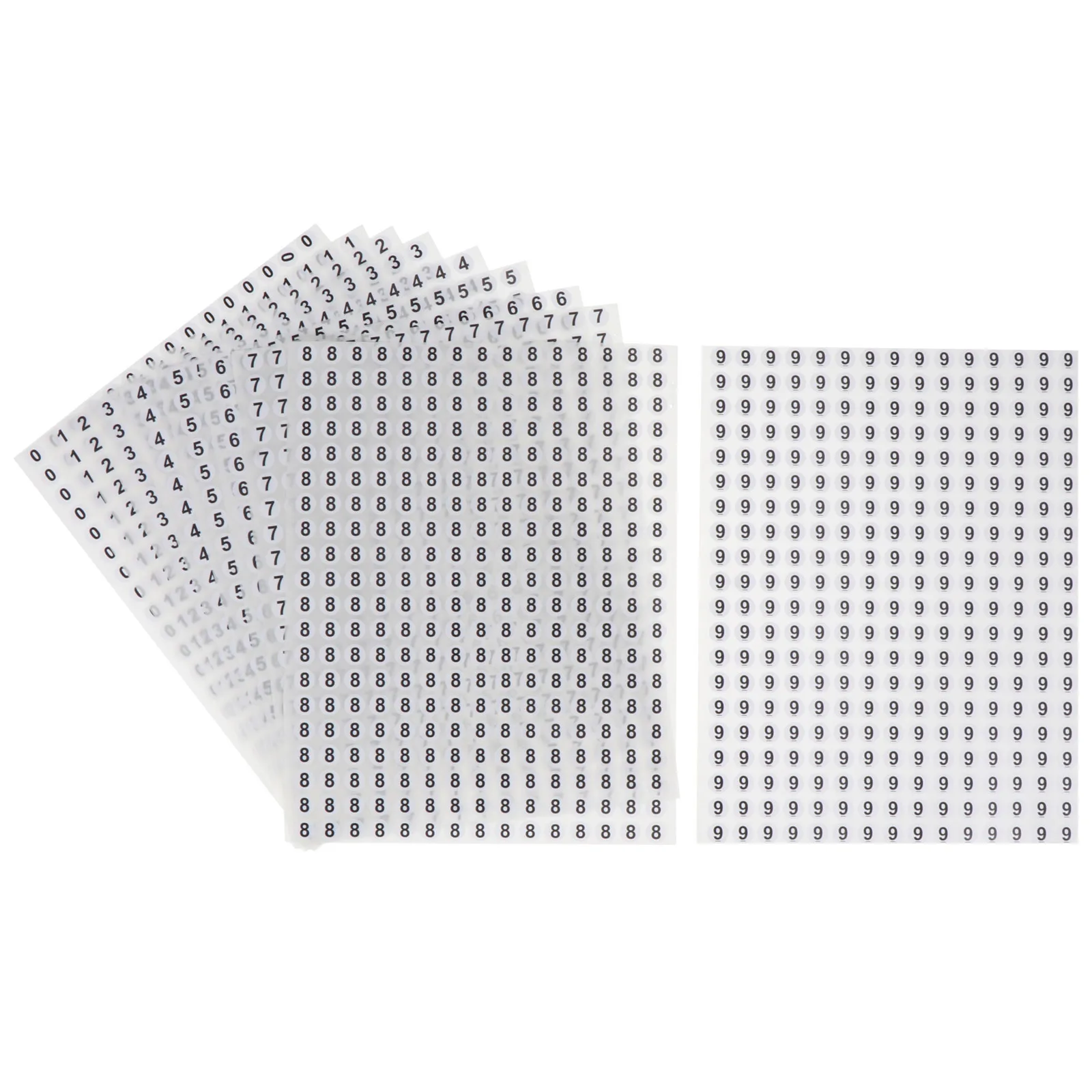 6000Pcs Round Number Stickers Practical Selfadhesive for Indoor Outdoor Home Room House Storage DIY Crafts