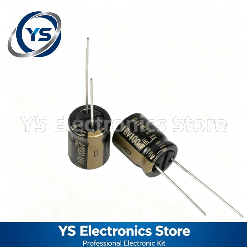 10~200pcs 16V100UF ELNA RFS SILMIC II Series 10X12.5mm HiFi Audio Capacitor RFS-16V101MH3# 100UF16V 100V 16UF Original and NEW