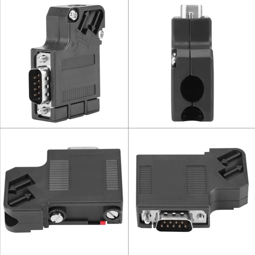 Para 6ES7972-0BA41-0XA0 Para Profibus Conector ABS Shell 35 °   Sem porta de programação Conector de barramento DP Cobre puro banhado a ouro
