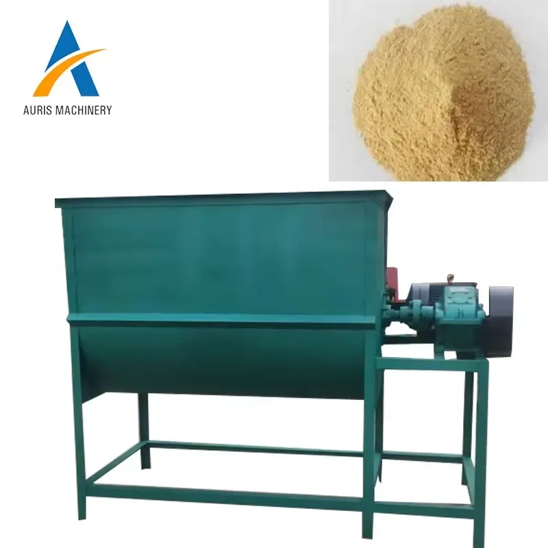 Commercial Thickened Steel Plate Horizontal Pig Dog Fish Feed Mixer Farming Forage Mixing Equipment