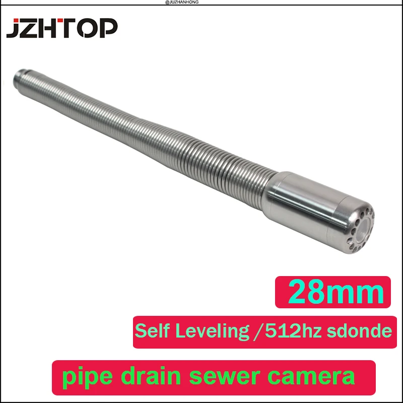 

28mm 512hz Transmitter Location Pipe Camera Head Long Spring Self Leveling for wopson brand pipe camera replace repair