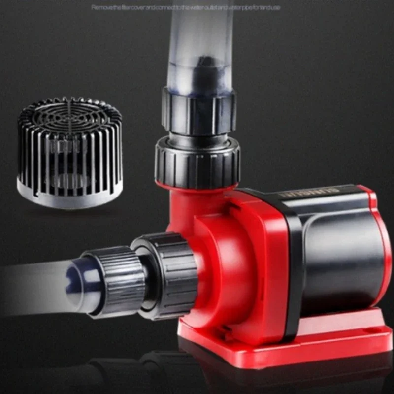Aquarium Ultra-Quiet Submersible Pump Variable Frequency DC Water Pump with Controller Flow Adjustable Fish Tank Circulate Pump